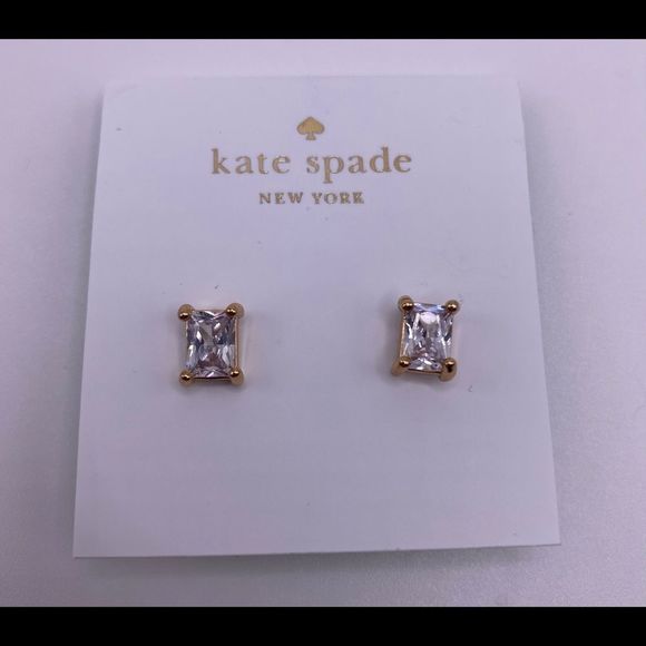 Kate Spade Rectangle Crystal Studs